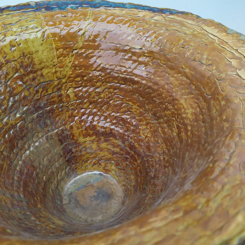vase TRESSE en grès avec anses, 35,5 x23.